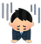 がっくりする男アイコン中サイズ がっくりする男アイコン中サイズ